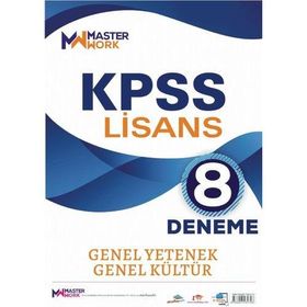 KPSS Lisans Genel Yetenek Genel Kültür 8 Deneme Master Work Yayınları