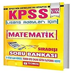 KPSS Lisans Matematik Sıradışı Soru Bankası