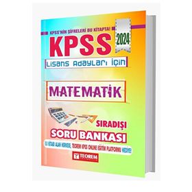KPSS Lisans Matematik Sıradışı Soru Bankası