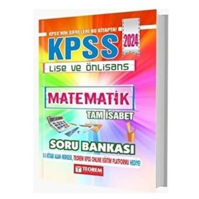 KPSS Lise Ön Lisans Matematik Tam İsabet Soru Bankası