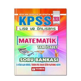 KPSS Lise Ön Lisans Matematik Tam İsabet Soru Bankası