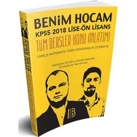 KPSS Lise Ön Lisans Tüm Dersler Konu Anlatımı - Benim Hocam Yayınları