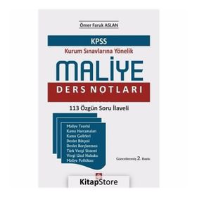 KPSS Maliye Ders Notları Pratik Bilgiler - Ömer Faruk Aslan