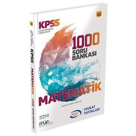 KPSS Matematik 1000 Soru Bankası - 1092 Murat Yayınları