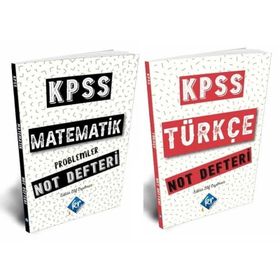 KPSS Matematik-Problemler Not Defteri-KR Akademi