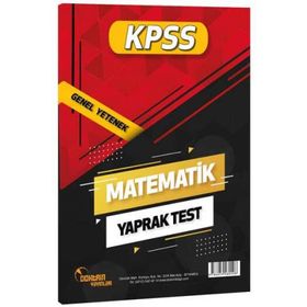 KPSS Matematik Yaprak Test-Doktrin Yayınları