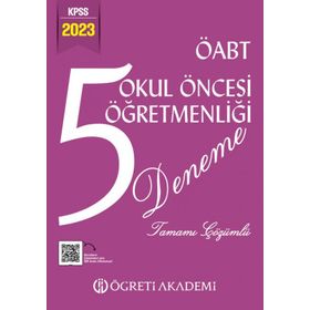 KPSS ÖABT 2023 Okul Öncesi Öğretmenliği Türkiye Geneli Dijital Çözümlü Deneme 10/5. Kitapçık - Anamorfik Yayınları