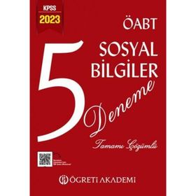 KPSS ÖABT 2023 Sosyal Bilgiler Türkiye Geneli Dijital Çözümlü Deneme 10/5. Kitapçık - Anamorfik Yayınları