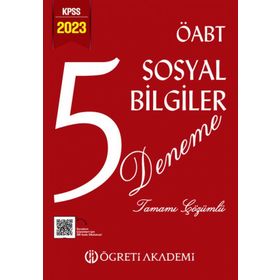 KPSS ÖABT 2023 Sosyal Bilgiler Türkiye Geneli Dijital Çözümlü Deneme 10/5. Kitapçık - Anamorfik Yayınları