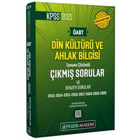KPSS ÖABT Din Kültürü ve Ahlak Bilgisi Tamamı Çözümlü Çıkmış Sorular-Pegem Yayınları