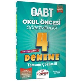 KPSS ÖABT Okul Öncesi Öğretmenliği Çocuğun Yüz Dili 4 Deneme - Yönerge Yayınları