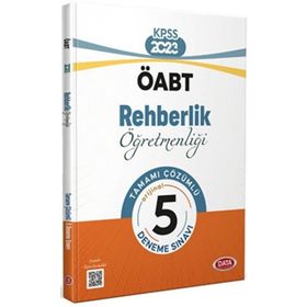 KPSS ÖABT Rehberlik Öğretmenliği Tamamı Çözümlü 5 Deneme Sınavı - Data Yayınları
