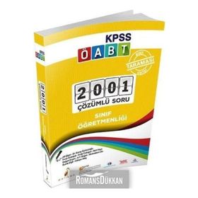 KPSS ÖABT Sınıf Öğretmenliği Alan Taraması 2001 Çözümlü Soru - Kolektif