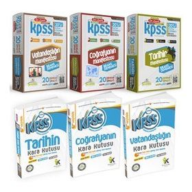 Kpss Ön Lisans Tarih Coğrafya Vatandaşlık Kara Kutu Soru Bankası Seti ve Manifesto Branş Deneme Set