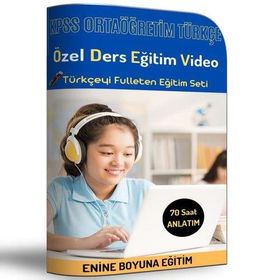 KPSS Ortaöğretim Türkçe Özel Ders Eğitim Video Seti Enine Boyuna Eğitim