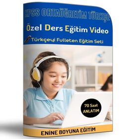 KPSS Ortaöğretim Türkçe Özel Ders Eğitim Video Seti Enine Boyuna Eğitim