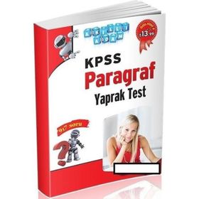 KPSS Paragraf Yaprak Test-Akıllı Adam Yayınları