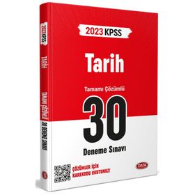 KPSS Tarih 30 Deneme Sınavı Karekod Çözümlü - Data Yayınları