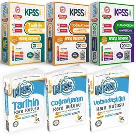 Kpss Tarih Coğrafya Vatandaşlık Kara Kutu Soru Bankası Seti ve Manifesto Branş Deneme Set
