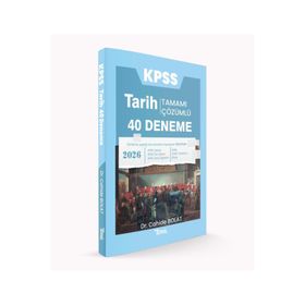 KPSS Tarih Tamamı Çözümlü 40 Deneme - Temsil Kitap
