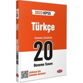 KPSS Türkçe 20 Deneme Sınavı Karekod Çözümlü - Data Yayınları
