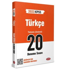 KPSS Türkçe 20 Deneme Sınavı Karekod Çözümlü - Data Yayınları
