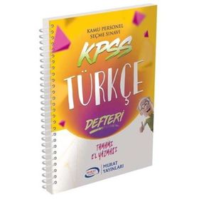 KPSS Türkçe Defteri Murat Yayınları