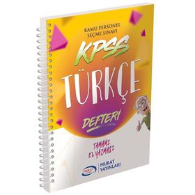 KPSS Türkçe Defteri Murat Yayınları