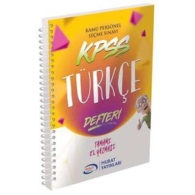 KPSS Türkçe Defteri Murat Yayınları