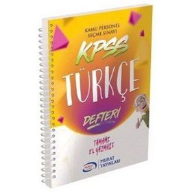 KPSS Türkçe Defteri Murat Yayınları