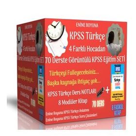 KPSS Türkçe Ful Hazırlık Seti 4 Farklı Hocadan Anlatım Enine Boyuna Eğitim