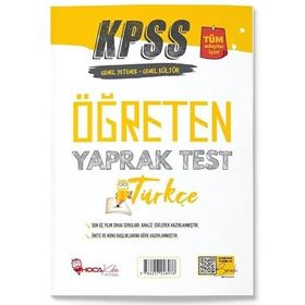 KPSS Türkçe Öğreten Yaprak Test - Hoca Kafası Yayınları