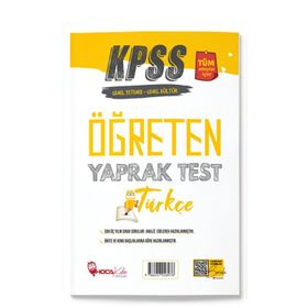 KPSS Türkçe Öğreten Yaprak Test - Hoca Kafası Yayınları