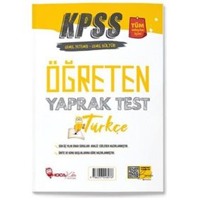 KPSS Türkçe Öğreten Yaprak Test - Hoca Kafası Yayınları