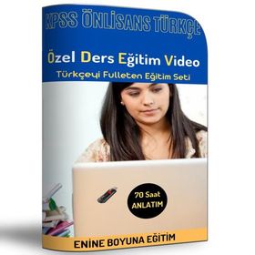 KPSS Türkçe Özel Ders Eğitim Video Seti Enine Boyuna Eğitim