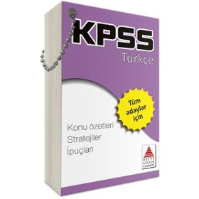 KPSS Türkçe Strateji Kartları - Delta Kültür-Eğitim