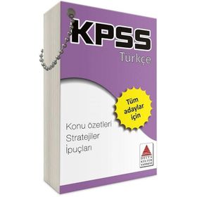 KPSS Türkçe Strateji Kartları - Delta Kültür-Eğitim