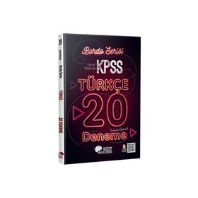 KPSS Türkçe Tamamı Çözümlü 20 Bordo Deneme Sınavı Eğit Akademi