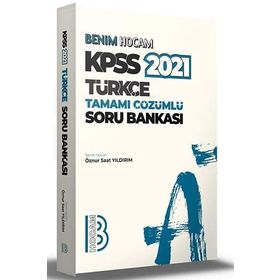 KPSS Türkçe Tamamı Çözümlü Soru Bankası Benim Hocam Yayınları