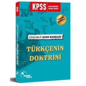 KPSS Türkçenin Doktrini Tamamı Çözümlü Soru Bankası - Doktrin Yayınları
