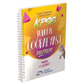KPSS Türkiye Coğrafyası Defteri Murat Yayınları