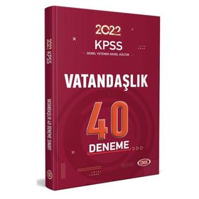 KPSS Vatandaşlık 40 Deneme Sınavı Data Yayınları