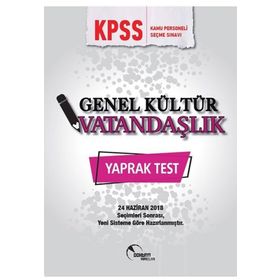 KPSS Vatandaşlık Yaprak Test - Doktrin Yayınları