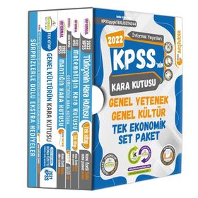 KPSS'nin Kara Kutusu Genel Yetenek Genel Kültür Tek Ekonomik Set Paket Konu Özetli Dijital Çözümlü Çıkmış Soru Bankası