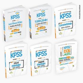 KPSS'nin Kara Kutusu Genel Yetenek Tekli Set D. Çözümlü Konu Özetli ÖSYM Çıkmış Soru Bankası - İnformal Yayınları