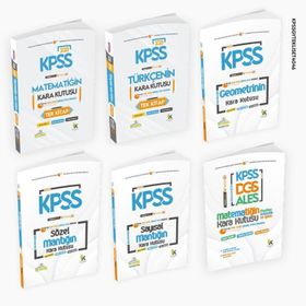KPSS'nin Kara Kutusu Genel Yetenek Tekli Set D. Çözümlü Konu Özetli ÖSYM Çıkmış Soru Bankası - İnformal Yayınları