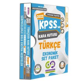 KPSS'nin Kara Kutusu Türkçe Ekonomik Set Paket Konu Özetli Dijital Çözümlü Çıkmış Soru Bankası - İnformal Yayınları
