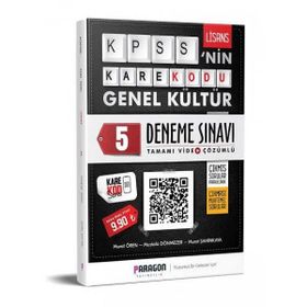 KPSS'nin Karekodu Lisans Genel Kültür 5 Deneme Sınavı - Paragon Yayıncılık