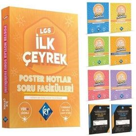 KR Akademi - 8. Sınıf LGS İlk Çeyrek Poster Notlar Soru Fasikülleri