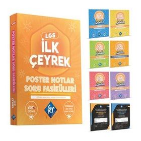 KR Akademi - 8. Sınıf LGS İlk Çeyrek Poster Notlar Soru Fasikülleri